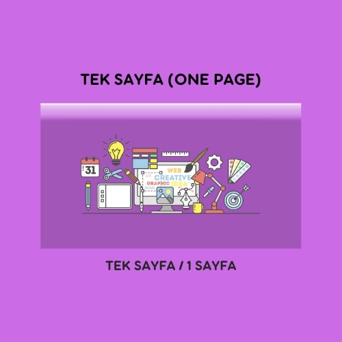 Tek Sayfa (One Page)