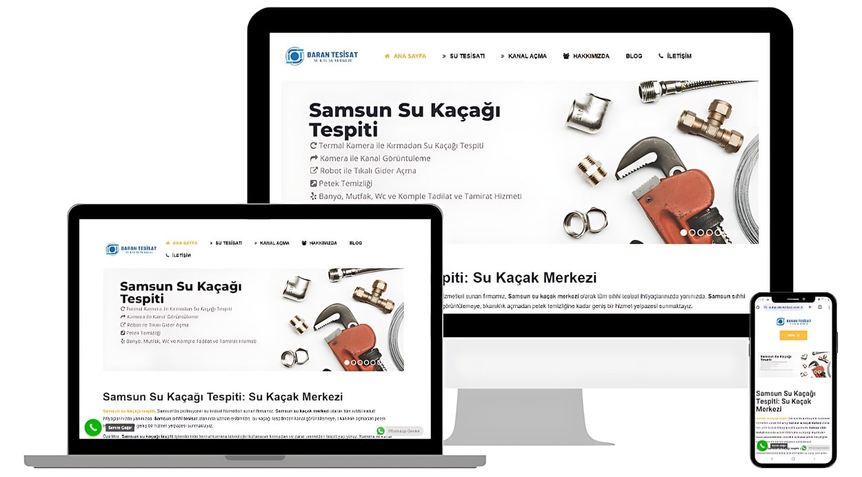 Samsun Su Tesisatçısı Web Sitesi