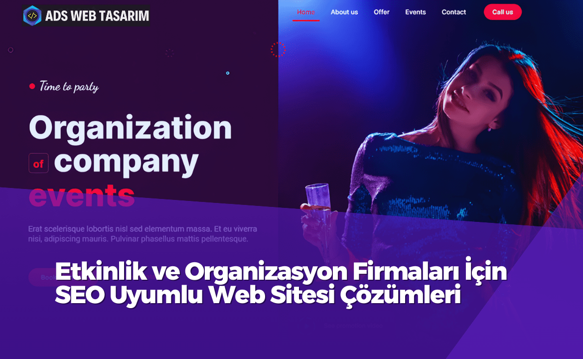 Organizasyon şirketi web sitesi