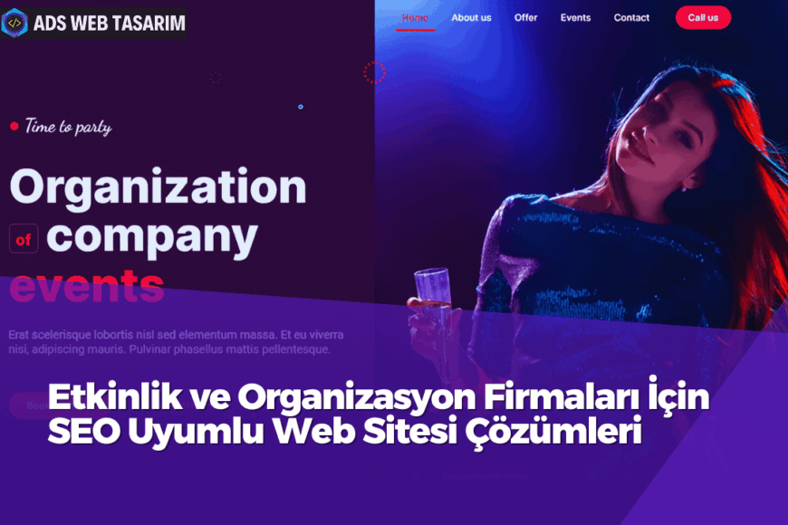 Organizasyon şirketi web sitesi