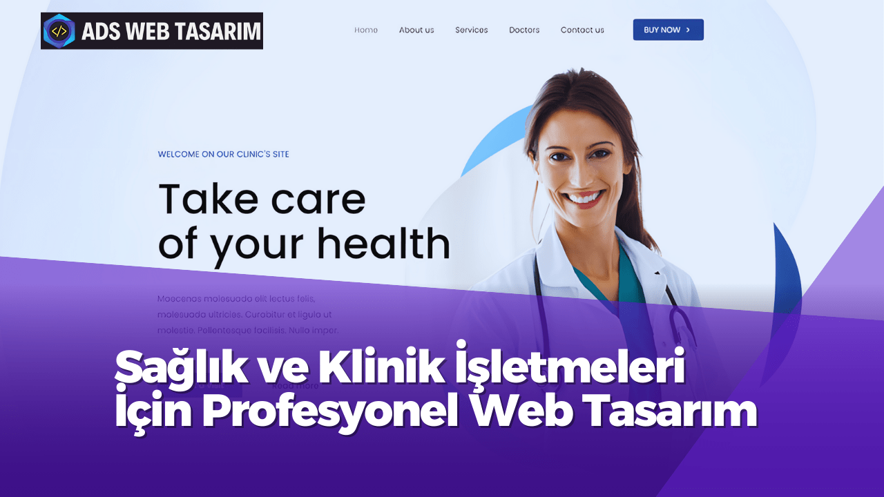Sağlık ve klinik işletmeleri için profesyonel web tasarım