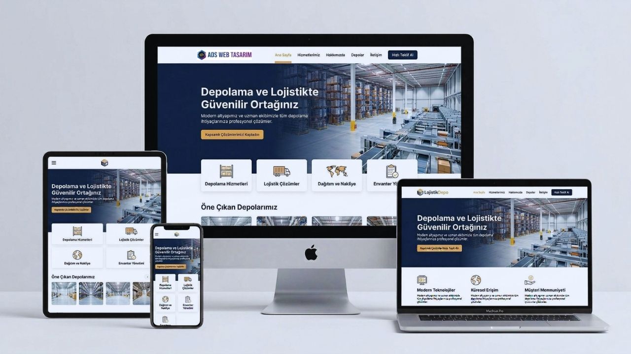 Lojistik ve nakliyat web tasarım hizmeti görseli.