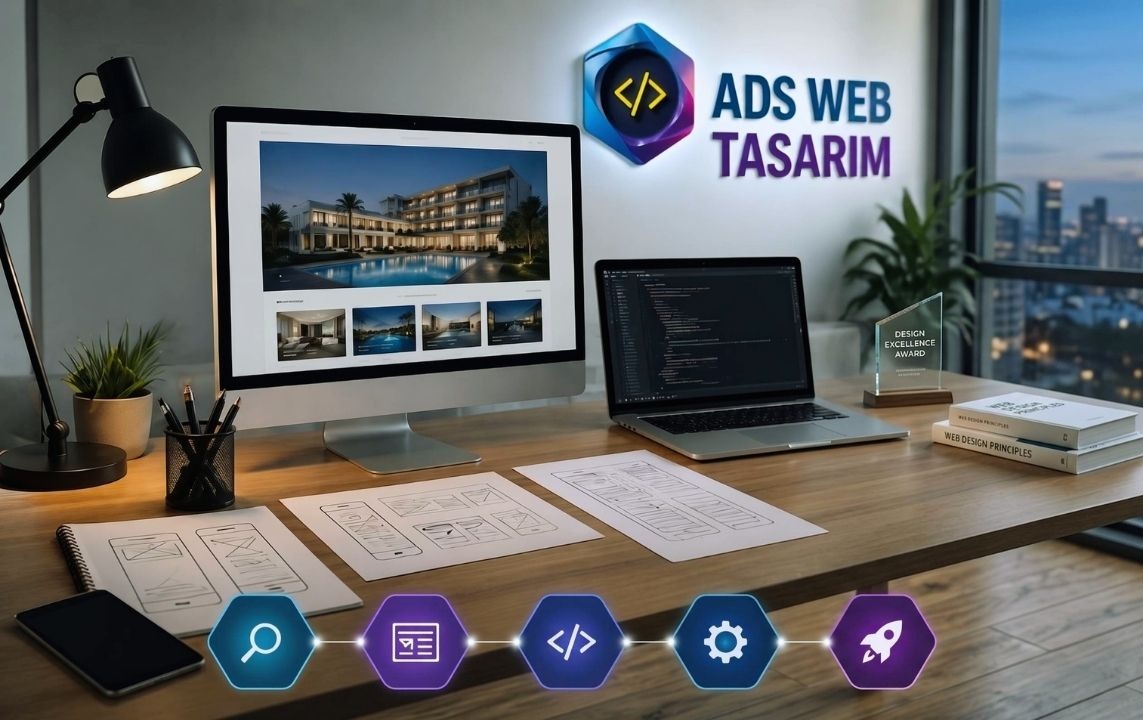 turizm web sitesi tasarımı, otel rezervasyon arayüzü ve mobil uyumlu site görünümü