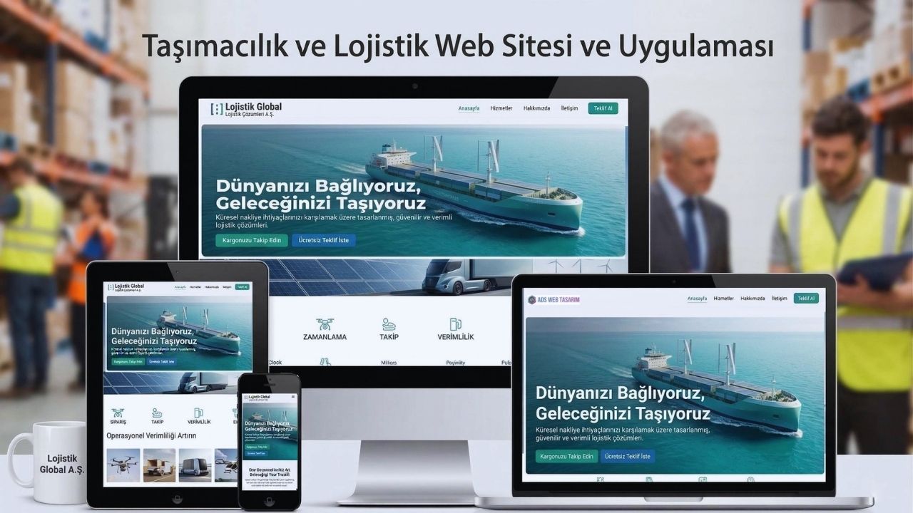Nakliyat firması Profesyonel web sitesi tasarımı.