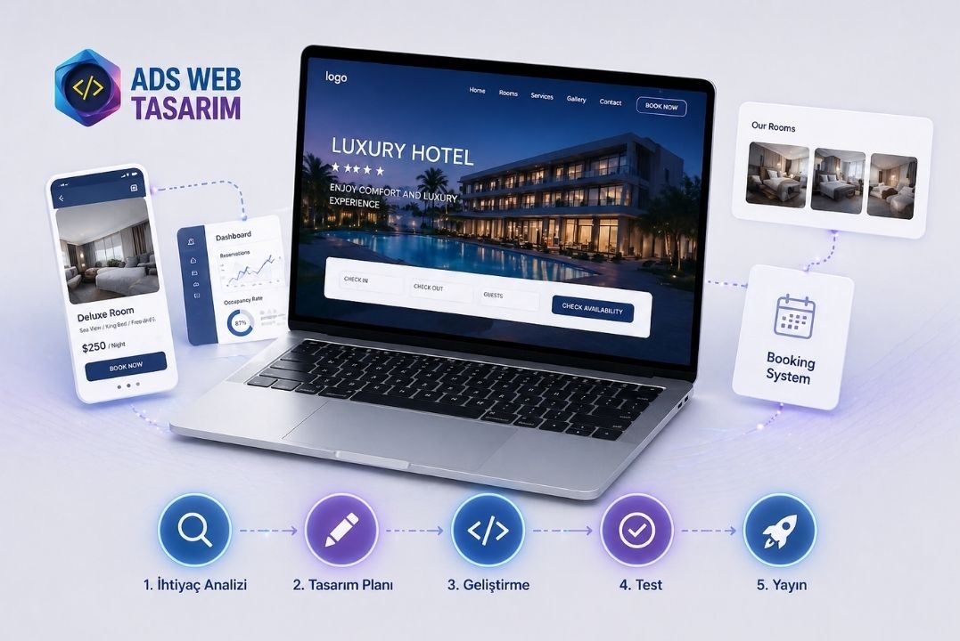 Otel Web Sitesi Kurulum Süreci ve Tasarım Aşamaları