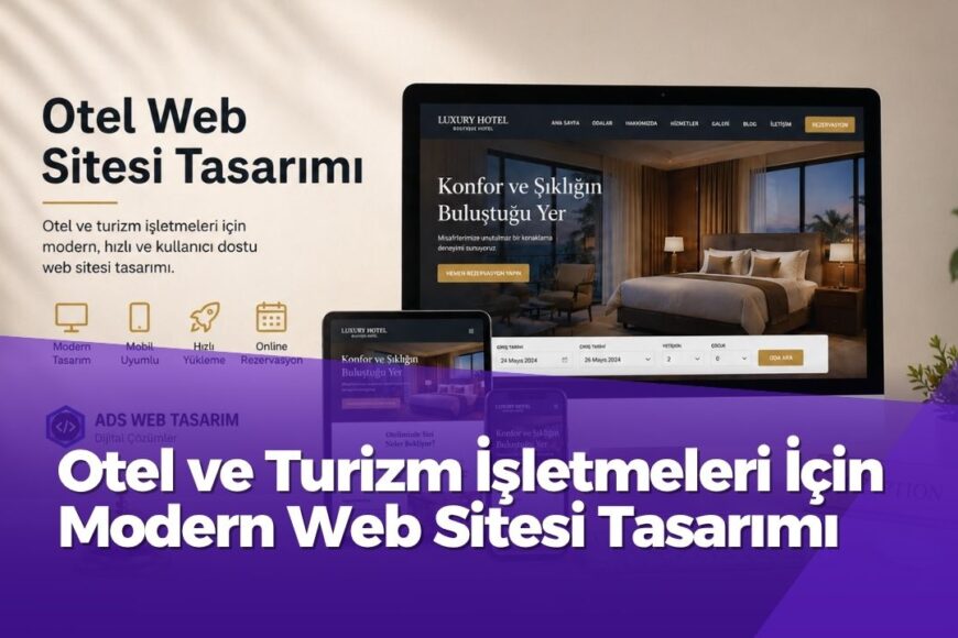 otel web sitesi tasarımı ve rezervasyon sistemi arayüzü